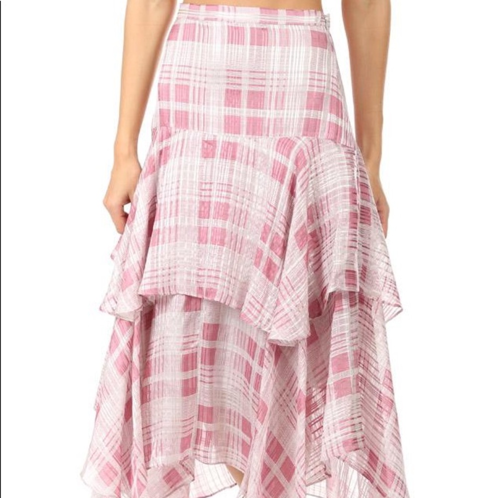 Loveshack fancy plaid Midi skirt